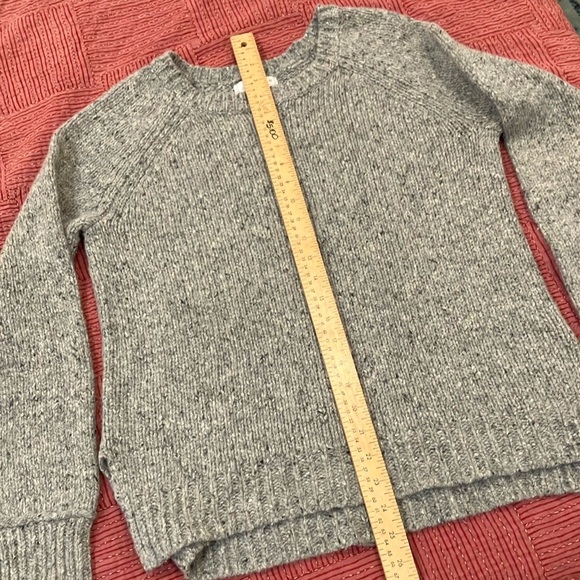 Kenar wool blend heather Gray Crew Neck Sweater - Picture 6 of 15